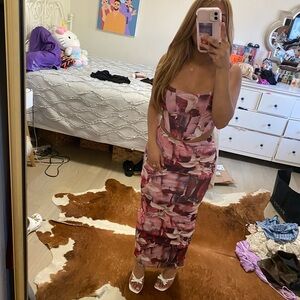 2 piece matching  set. Long skirt and corset top. Brand new